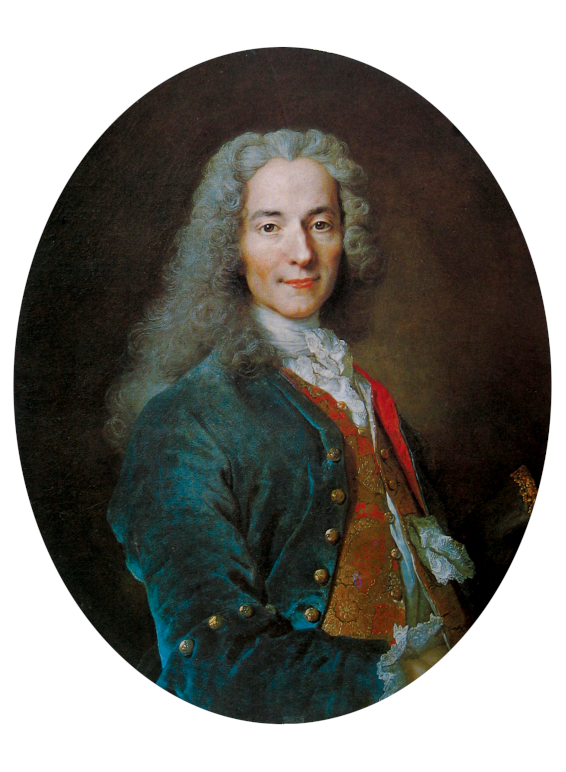 Voltaire - porträtt av Nicolas de Largillière